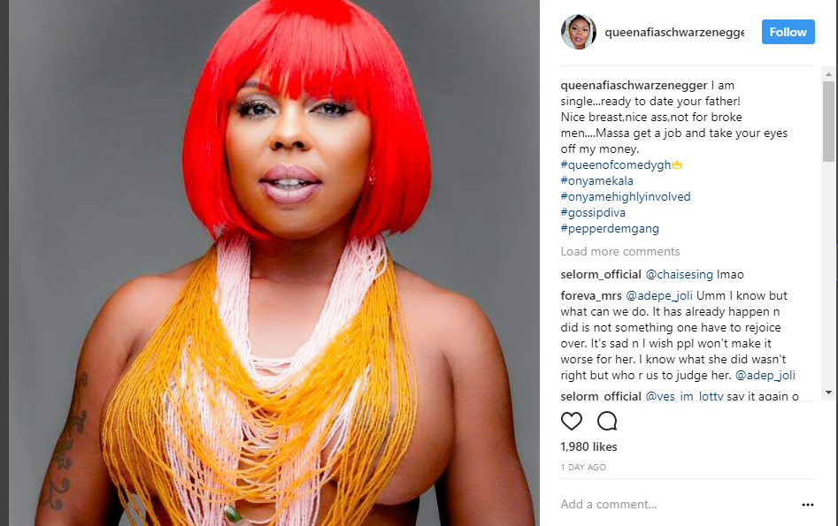 I Borrowed Money To Organize My Wedding - Afia Schwarzenegger