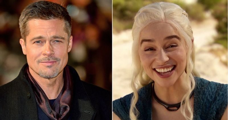Brad Pitt Bid $120,000 To Watch An Episode Of Game Of Thrones With Emilia Clarke