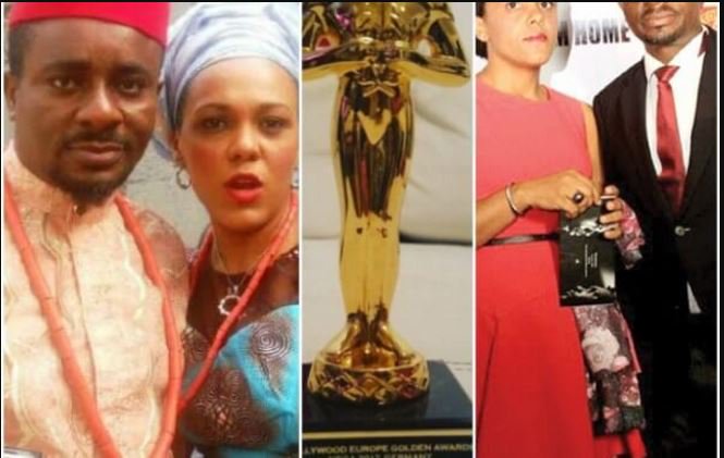 “I Dedicate This Award To All The Loving Men And Women, Who Died In The Hands Of Their Beloved Spouses”- Emeka Ike Shades Ex-Wife