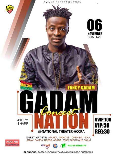 Fancy Gadam set to thrill 'Gadam Nation Concert' on Nov. 6