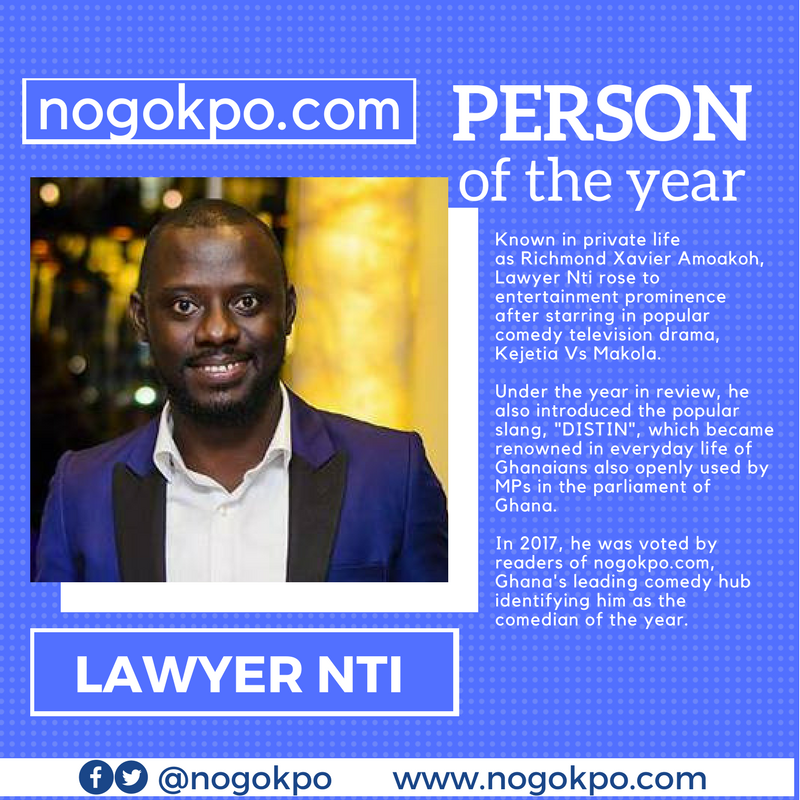 Lawyer Nti Voted 2017 Nogokpo.com Person of the Year