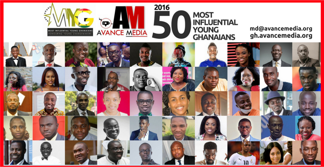 Finalists for 2016 50 Most Influential Young Ghanaians Announced.