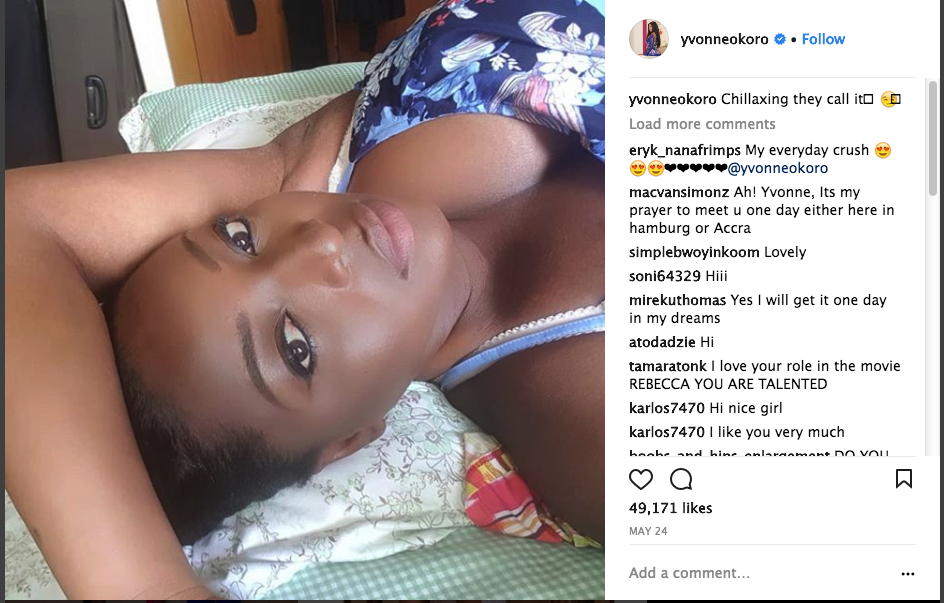 See Yvonne Okoro Natural Beauty With Her Big Boobs