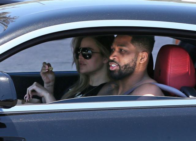 Khloé Kardashian & Tristan Thompson Grab Fast Food as It's Revealed They're in the 'Best Place'