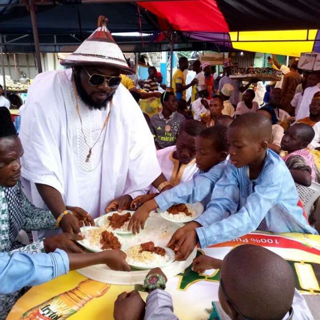 VVIP feasts with Nima kids on Sallah Day