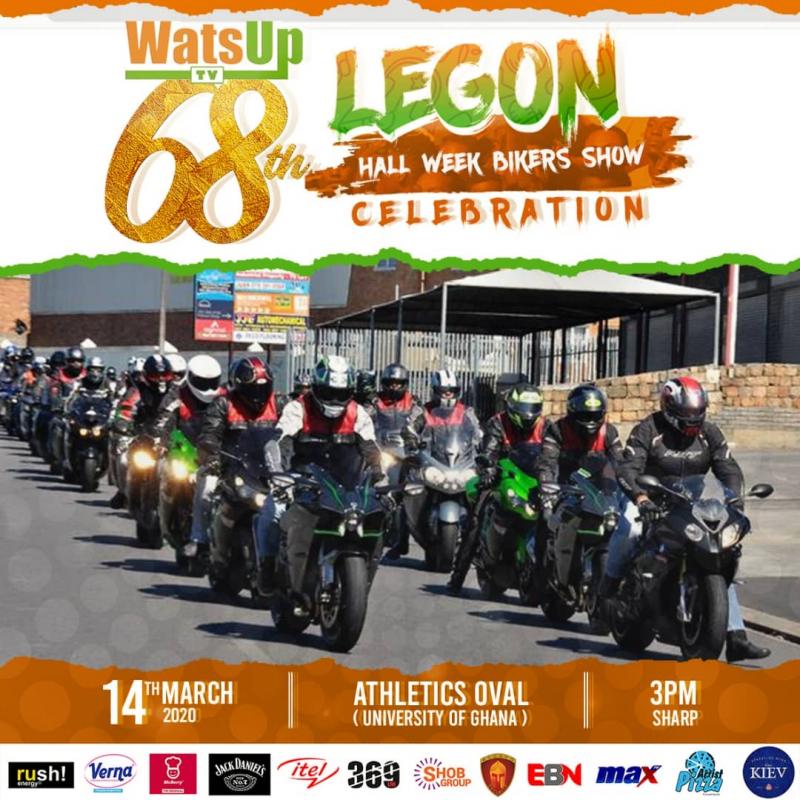 BMW Cars and Bikers Ghana to Storm WatsUp TV 68th Legon Hall Week Celebration