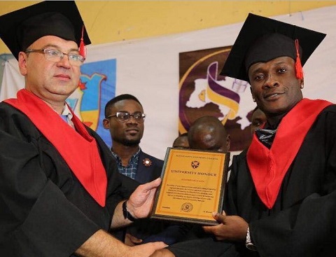 Asamoah Gyan Honored With A Doctorate Degree