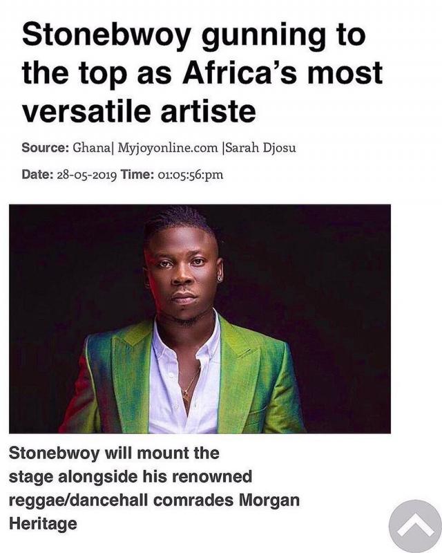 We only know of Stonebwoy in South Africa – South African event organizer