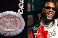 Burna Boy Showcases Unique Stadium-Inspired Diamond Necklace
