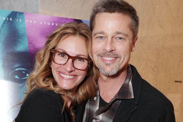Brad Pitt appears gaunt with Julia Roberts in first public appearance since Angelina Jolie divorce