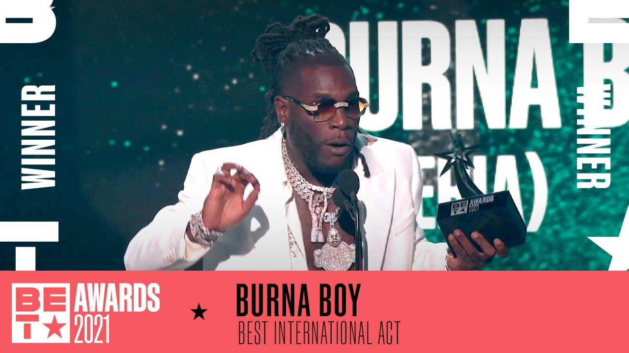 Bet Awards 2021: Again, Burna Boy wins Best International Act (Full Winners List)
