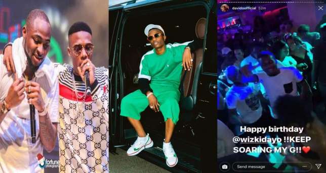 Davido celebrates Wizkid's birthday with 'Soco' dance