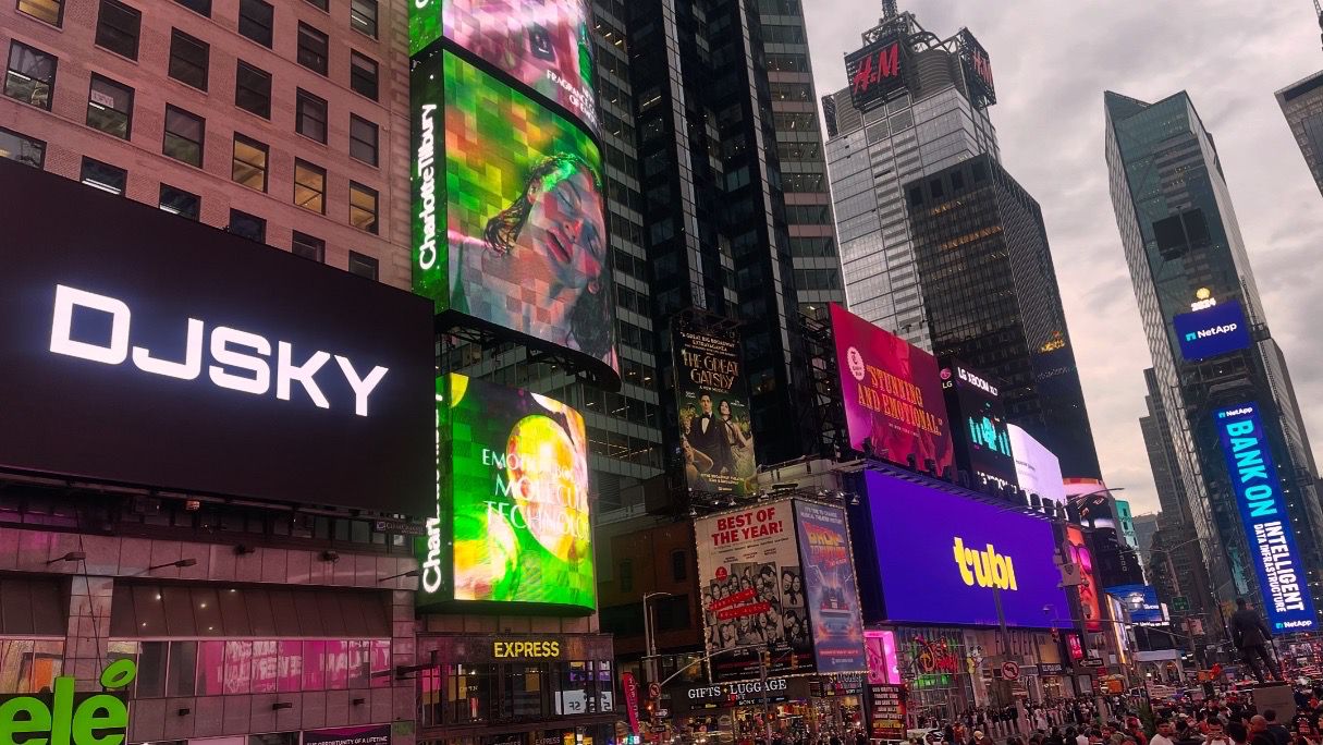 DJ Sky Lights Up Times Square, Gains Global Recognition