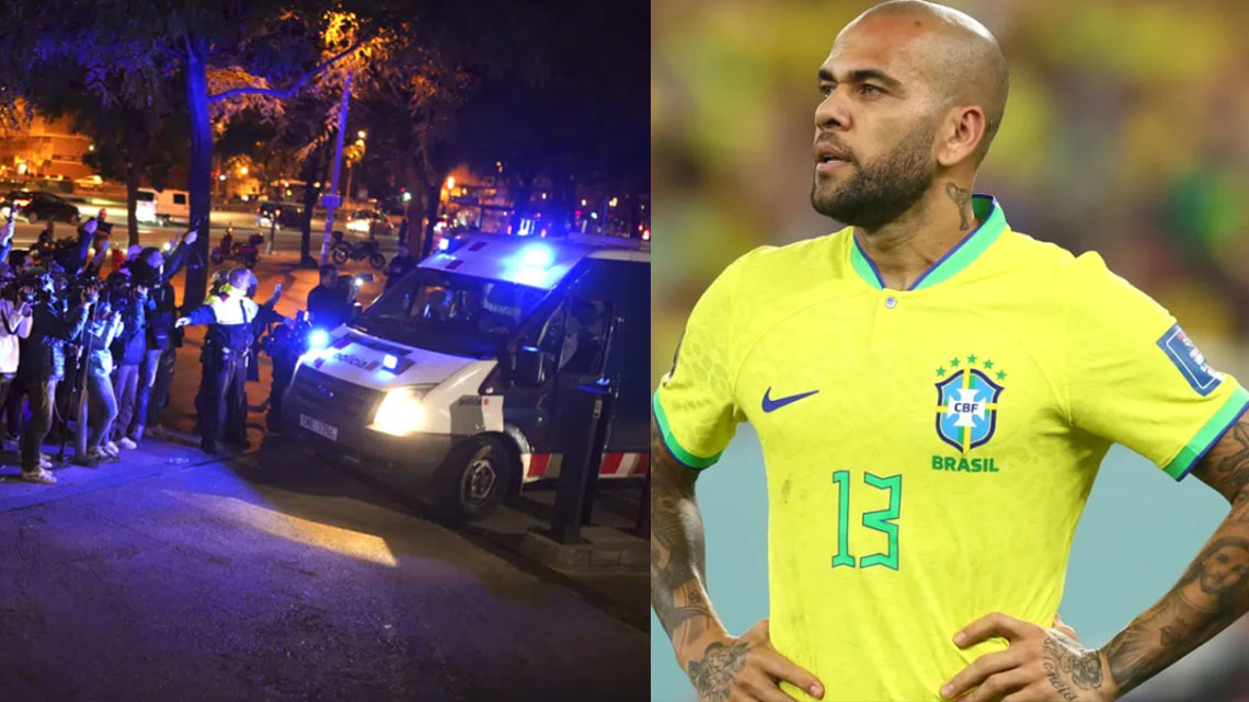Dani Alves jailed in Spain for alleged sexual assault