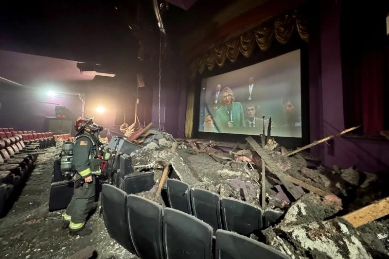 TERRIFYINGLY REAL: FINAL DESTINATION FANS WATCH IN HORROR AS THEATRE CEILING CRASHES DOWN IN ARGENTINA