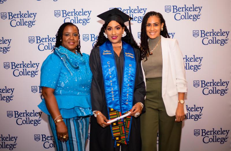 Juliet Ibrahim with her family at her graduation 