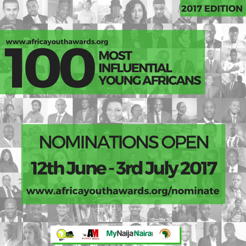Nomination Opens for 2017 100 Most Influential Young Africans