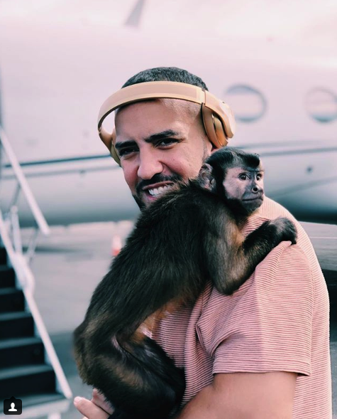 Watch: French Montana's Monkey Jumping Out Of Its Skin For Love.