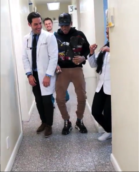 (Video) Tekno Entertains His Dentist