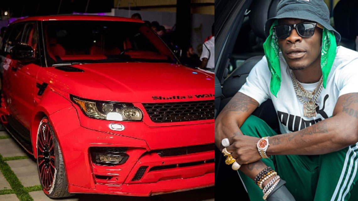 Shatta Wale Fires Back After Being Called Out For Repainting His Old Range Rover As New