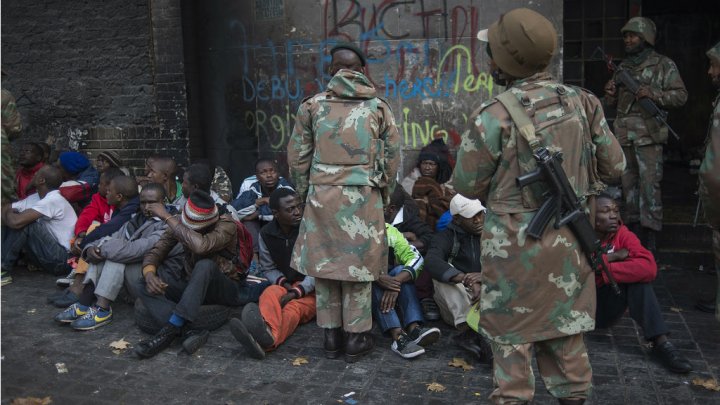 South African anti-immigrant protesters clash with migrants