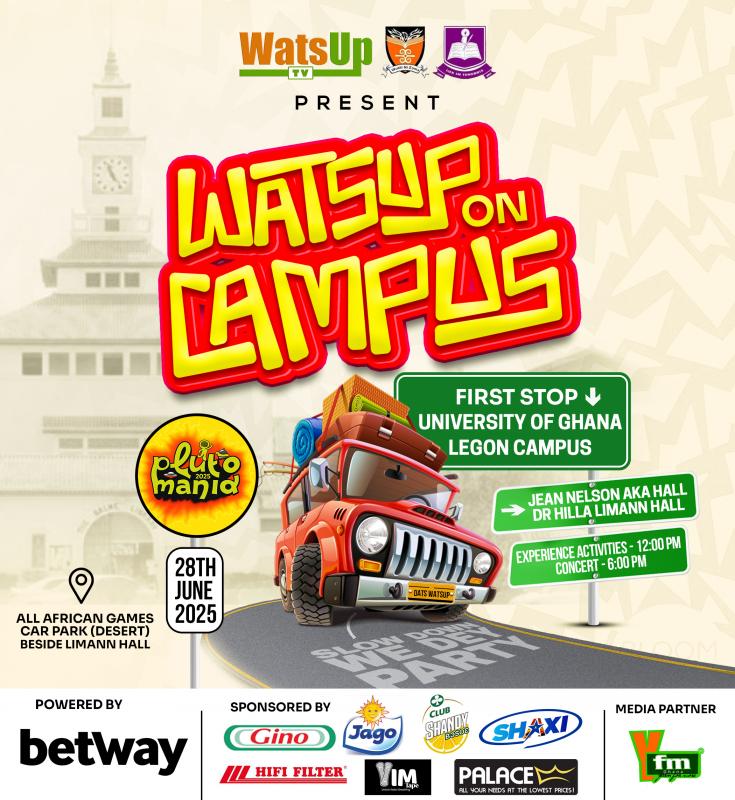 WatsUp TV kicks off 10-campus tour starting with University of Ghana on June 28 - WatsUp On Campus