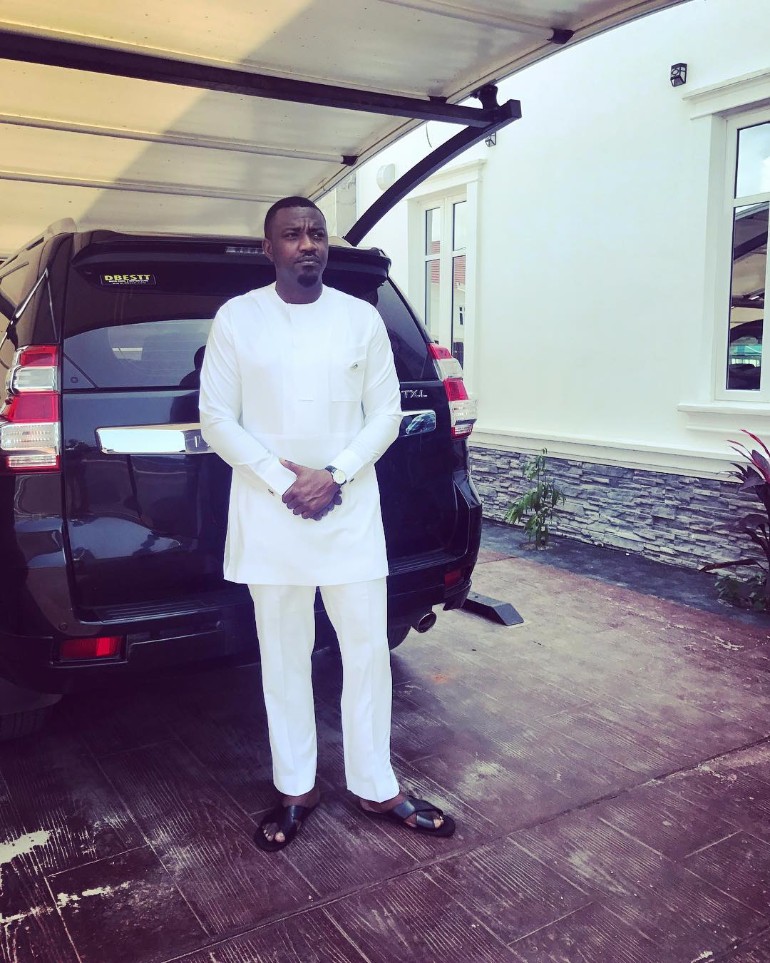 John Dumelo poses with new ‘V8’, says God has done it again!!!